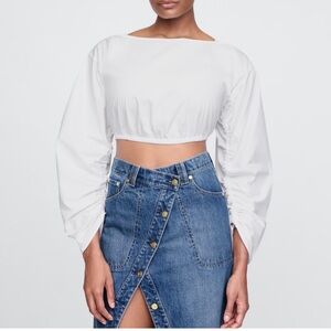 NWT Cult Gaia x Gap White Crop Top